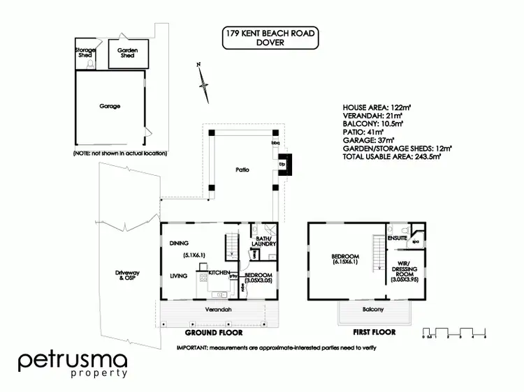 Floorplan of Homely house listing, 179 Kent Beach Road, Dover TAS 7117