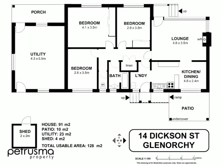 Floorplan of Homely house listing, 14 Dickson Street, Glenorchy TAS 7010