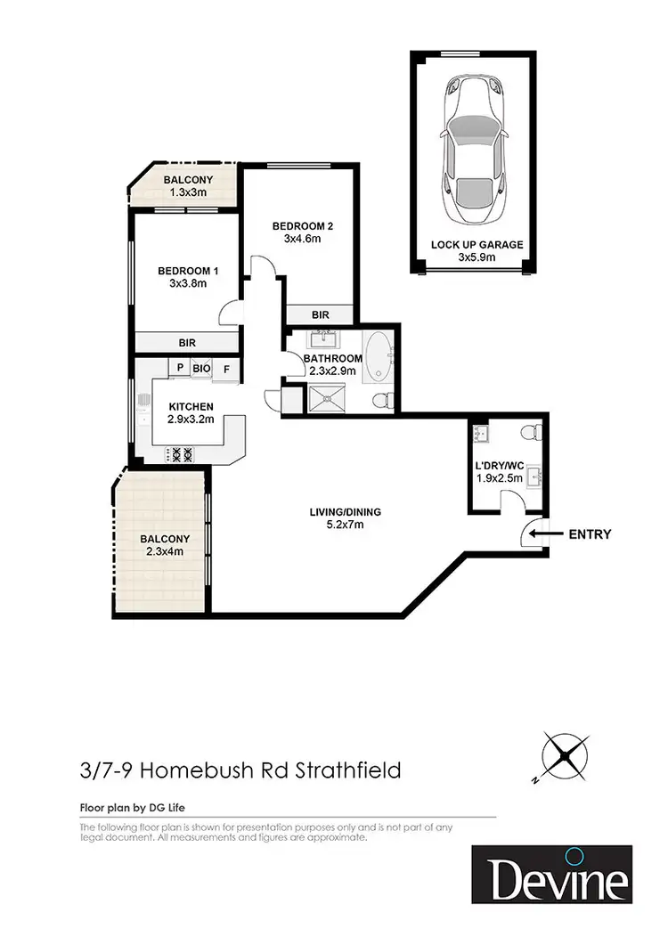 Floorplan of Homely apartment listing, 3/7-9 Homebush Road, Strathfield NSW 2135