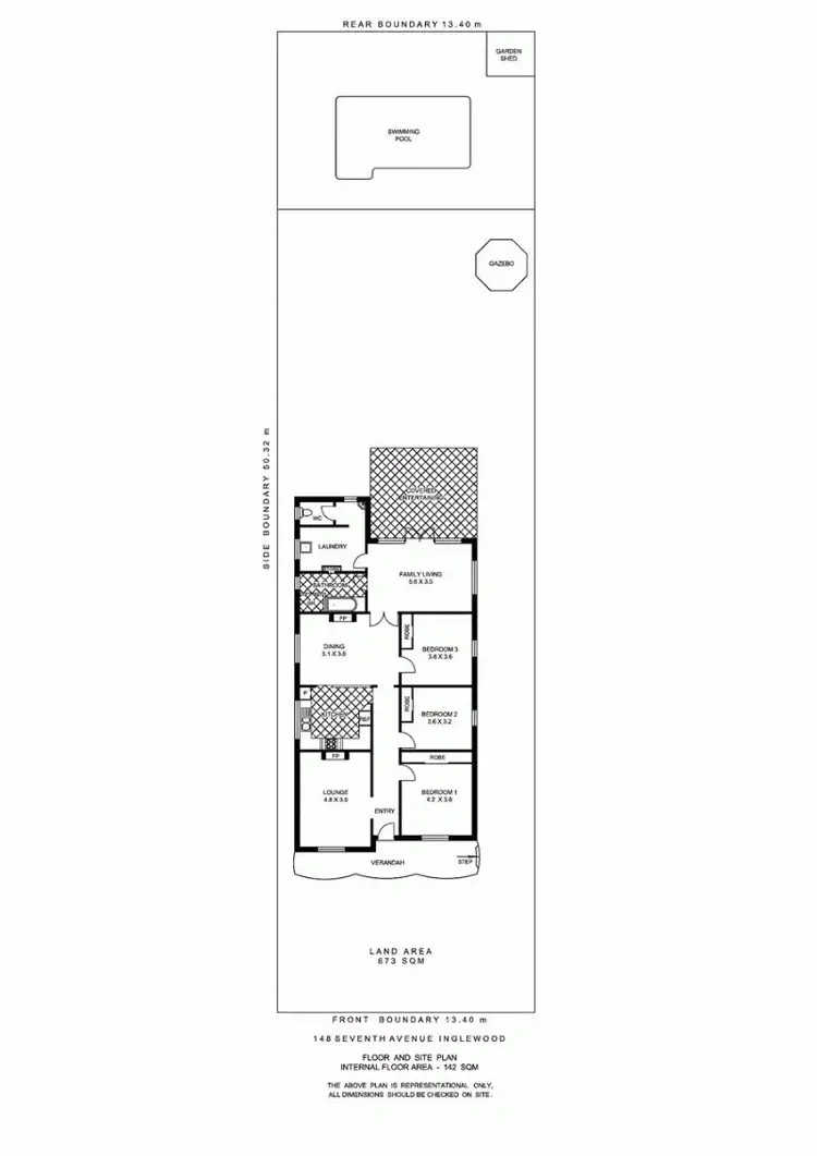 Floorplan of Homely house listing, 148 Seventh  Avenue, Inglewood WA 6052