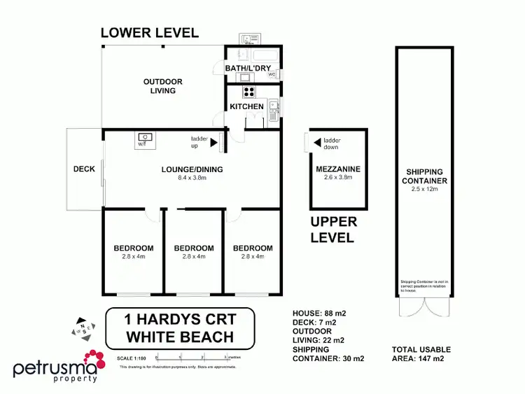 Floorplan of Homely house listing, 1 Hardys Court, White Beach TAS 7184