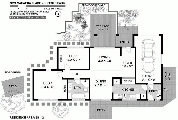 Floorplan of Homely unit listing, 9/19 Marattia Place, Suffolk Park NSW 2481