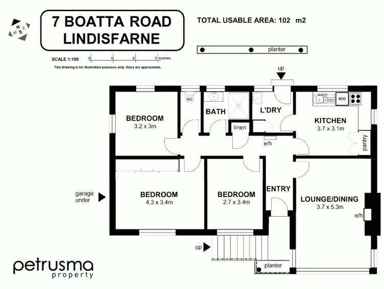 Floorplan of Homely house listing, 7 Boatta Road, Lindisfarne TAS 7015