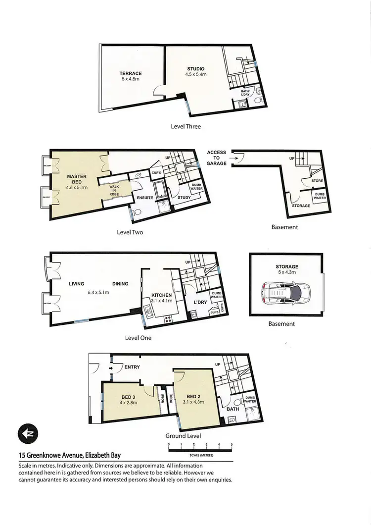 Floorplan of Homely terrace listing, 15 Greenknowe Avenue, Elizabeth Bay NSW 2011