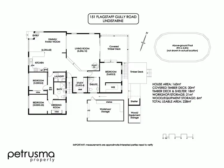 Floorplan of Homely house listing, 151 Flagstaff Gully Road, Lindisfarne TAS 7015