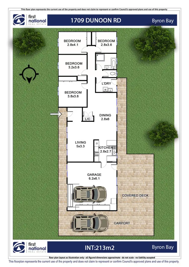 Floorplan of Homely rural property listing, 1709 Dunoon Road, Dunoon NSW 2480