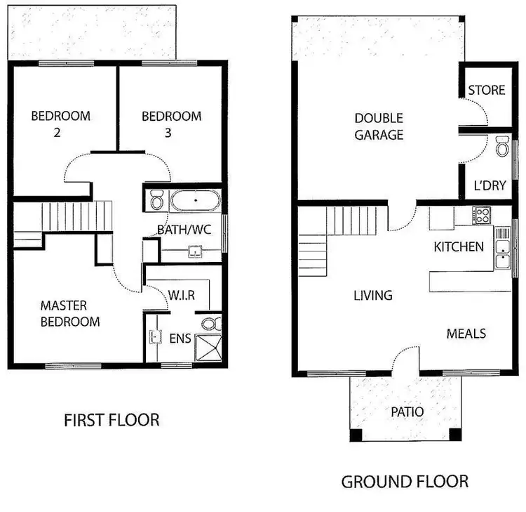 Floorplan of Homely townhouse listing, 2/33 Lancewood Street, Rosebery NT 832