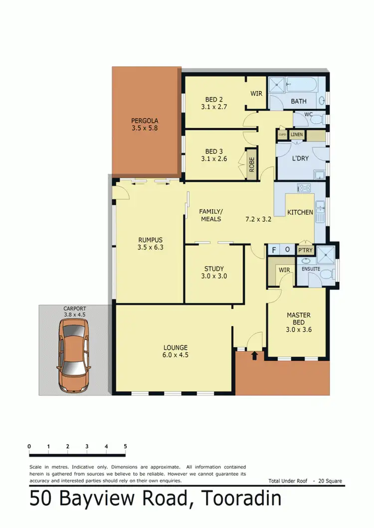 Floorplan of Homely house listing, 50 BAYVIEW ROAD, Tooradin VIC 3980