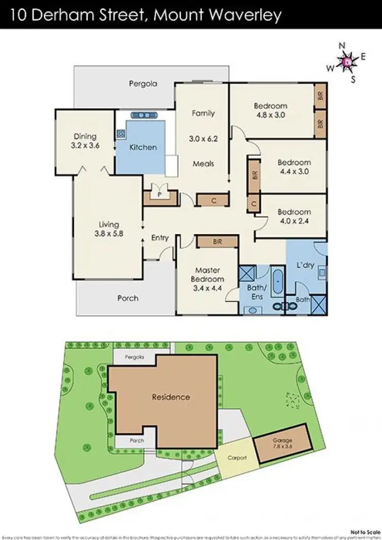 Floorplan of Homely house listing, 10 Derham Street, Mount Waverley VIC 3149