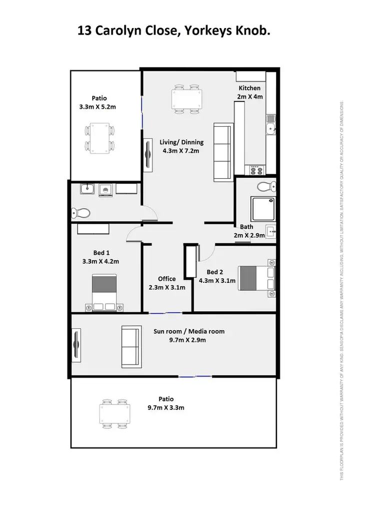 Floorplan of Homely house listing, 13 Carolyn Close, Yorkeys Knob QLD 4878