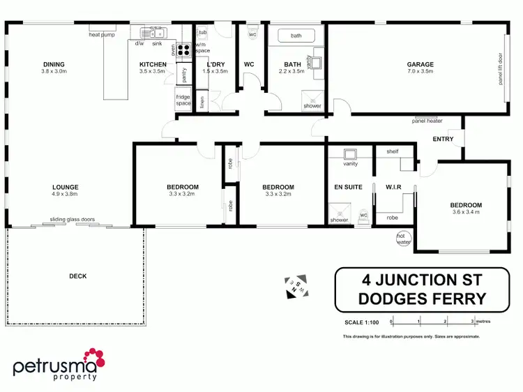 Floorplan of Homely house listing, 4 Junction Street, Dodges Ferry TAS 7173