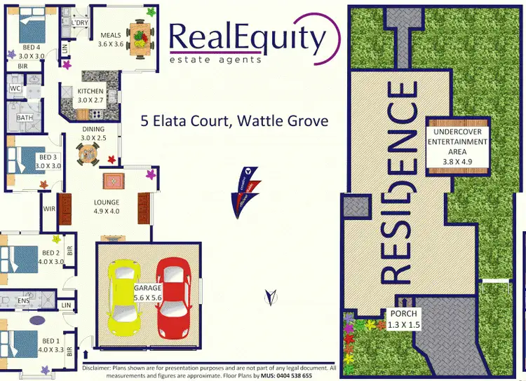 Floorplan of Homely house listing, 5 Elata Court, Wattle Grove NSW 2173