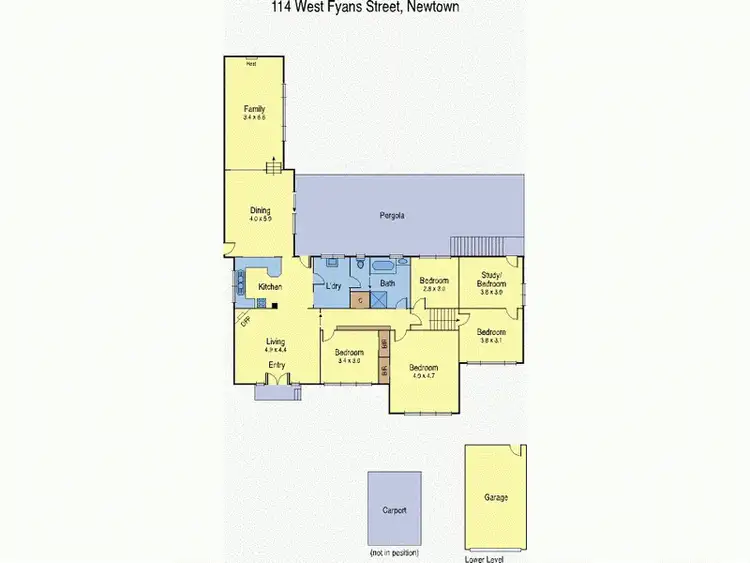 Floorplan of Homely house listing, 114 West Fyans Street, Newtown VIC 3220