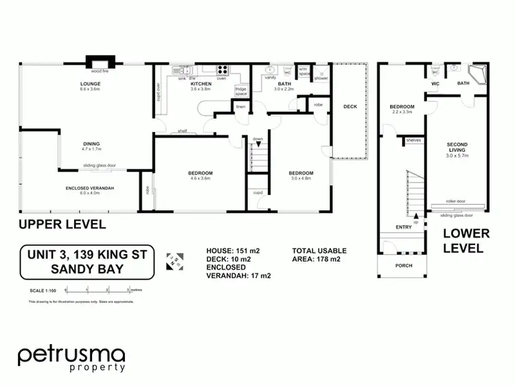 Floorplan of Homely unit listing, 3/139 King Street, Sandy Bay TAS 7005