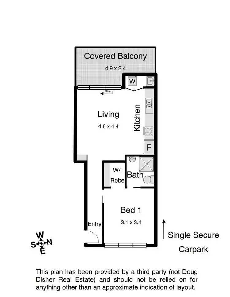 Floorplan of Homely unit listing, 25/2 Waverley Road, Taringa QLD 4068