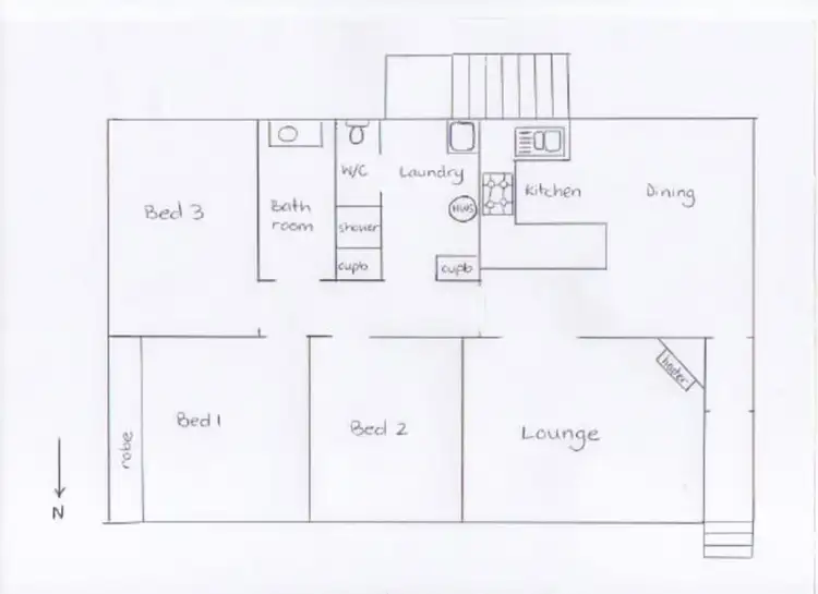 Floorplan of Homely house listing, 35 Allen Crescent, Traralgon VIC 3844
