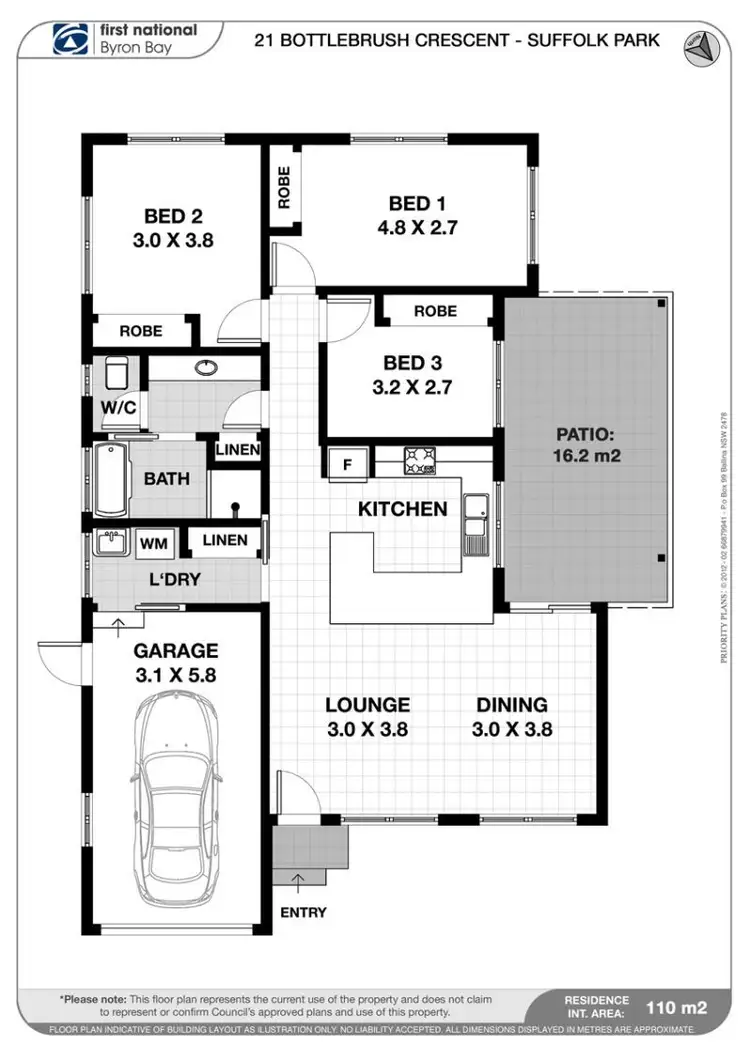Floorplan of Homely house listing, 21 Bottlebrush Crescent, Suffolk Park NSW 2481