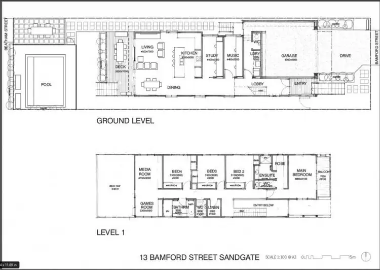 Floorplan of Homely house listing, 13 Bamford Street, Sandgate QLD 4017