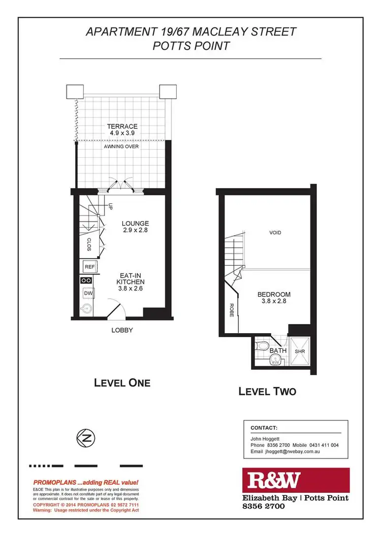 Floorplan of Homely apartment listing, 19/67 Macleay Street, Potts Point NSW 2011