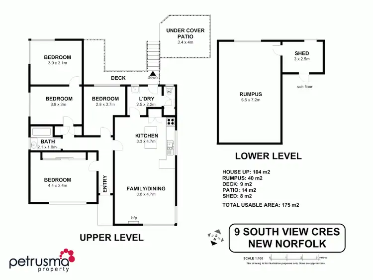 Floorplan of Homely house listing, 9 Southview Crescent, New Norfolk TAS 7140