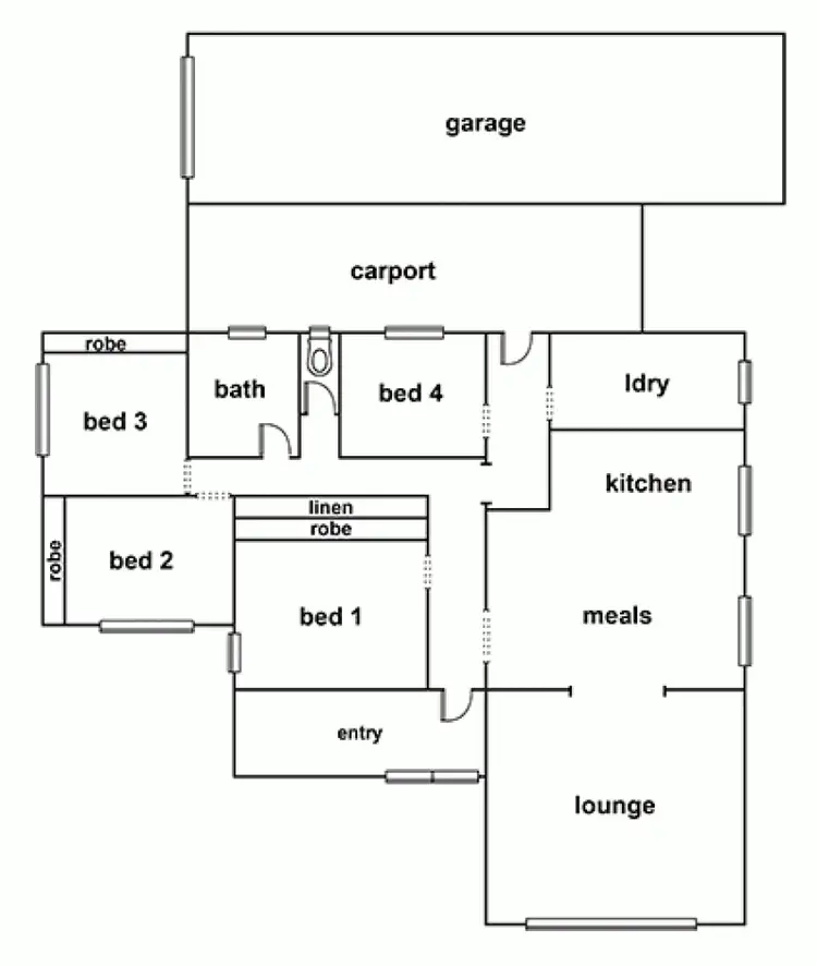 Floorplan of Homely house listing, 21 Bleakley Street, Horsham VIC 3400