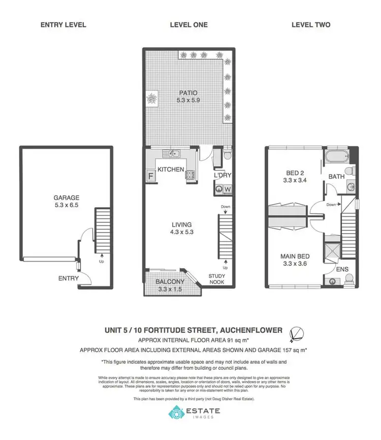 Floorplan of Homely townhouse listing, 5/10 Fortitude Street, Auchenflower QLD 4066