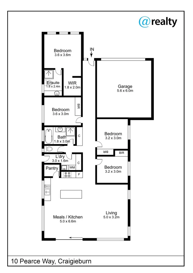 Floorplan of Homely house listing, 10 Pearce Way, Craigieburn VIC 3064