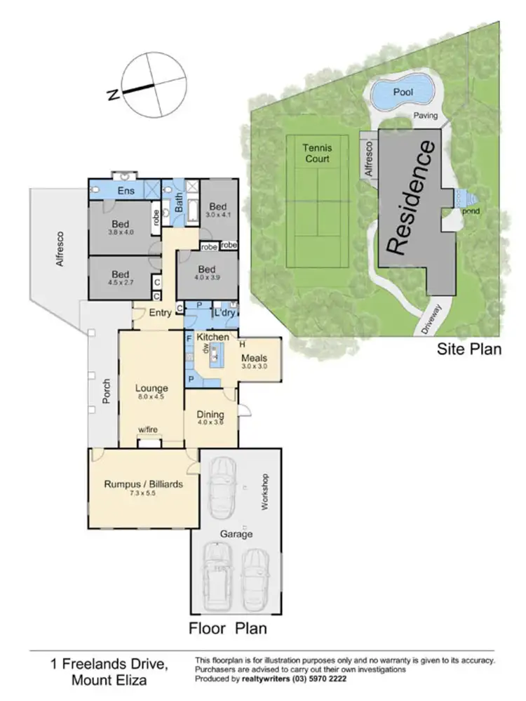 Floorplan of Homely house listing, 1 Freelands Drive, Mount Eliza VIC 3930