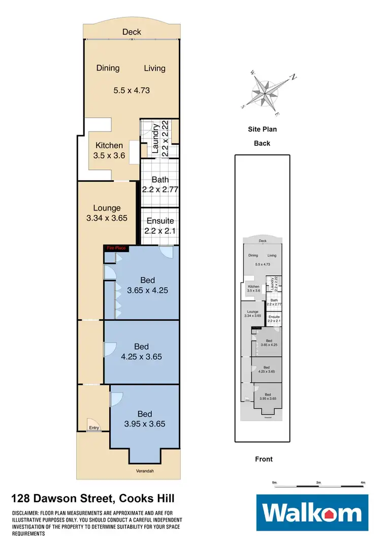 Floorplan of Homely house listing, 128 Dawson Street, Cooks Hill NSW 2300