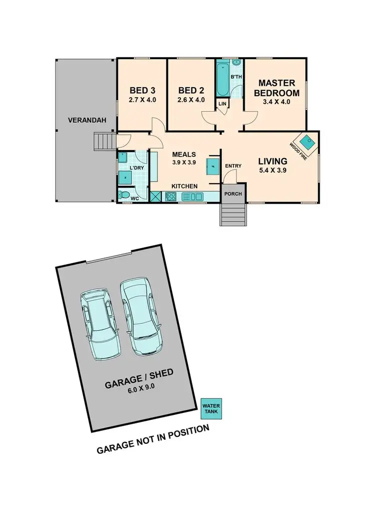 Floorplan of Homely house listing, 1 Romano Drive, Pyalong VIC 3521