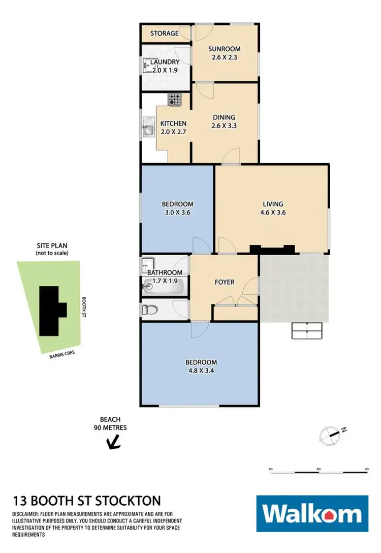 Floorplan of Homely house listing, 13 Booth Street, Stockton NSW 2295