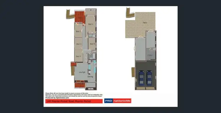 Floorplan of Homely house listing, 140 Moores Pocket Road, Ipswich QLD 4305