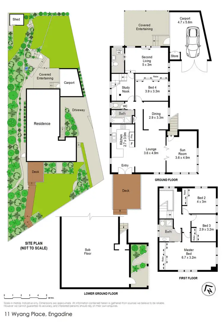Floorplan of Homely house listing, 11 Wyang Place, Engadine NSW 2233