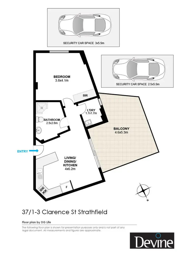 Floorplan of Homely apartment listing, 37/1 Clarence Street, Strathfield NSW 2135