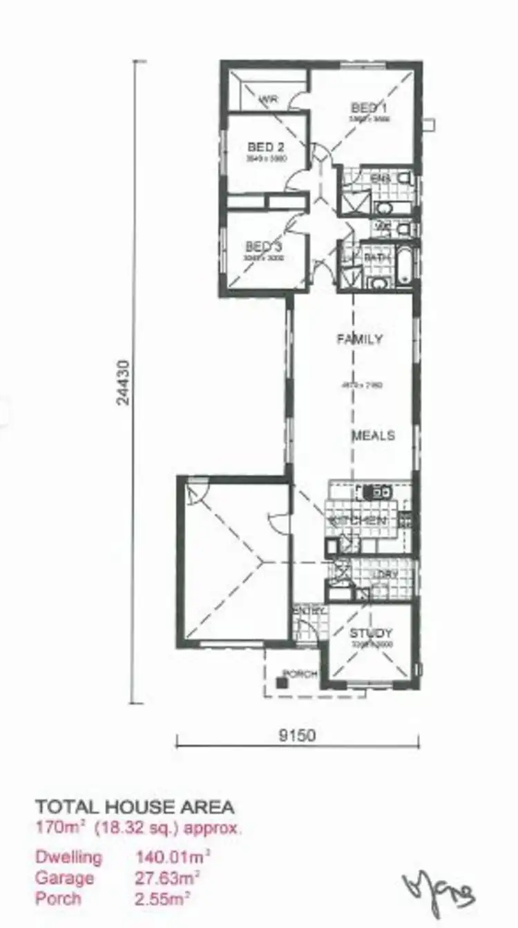 Floorplan of Homely house listing, 90 henry rd, Pakenham VIC 3810