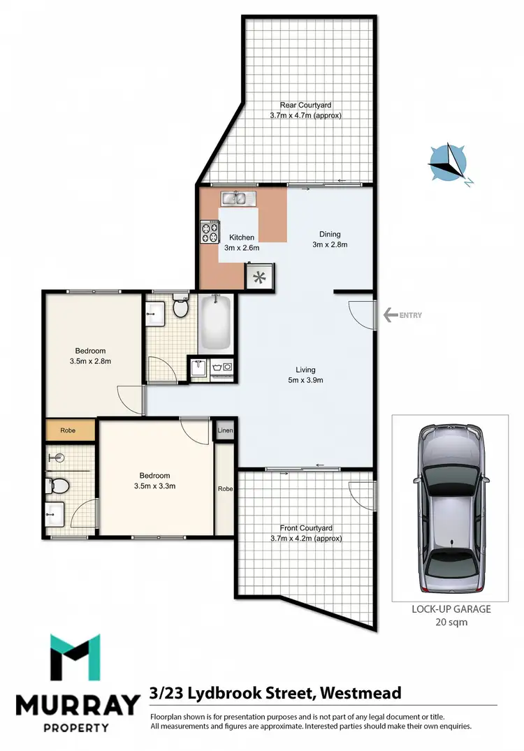 Floorplan of Homely apartment listing, 3/23 Lydbrook Street, Westmead NSW 2145