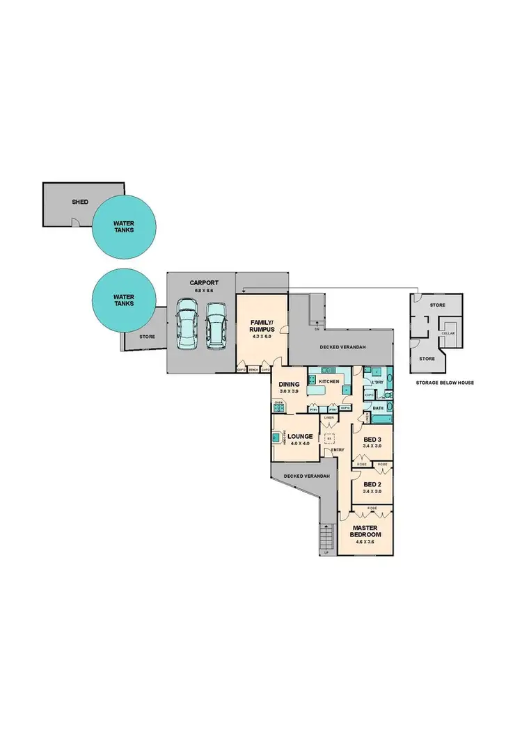 Floorplan of Homely house listing, 7 Romano Drive, Pyalong VIC 3521