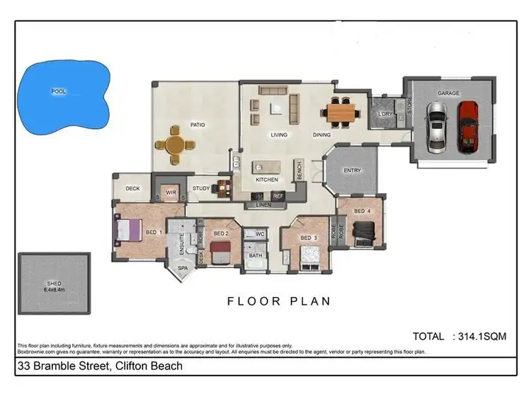 Floorplan of Homely house listing, 33 Bramble Street, Clifton Beach QLD 4879