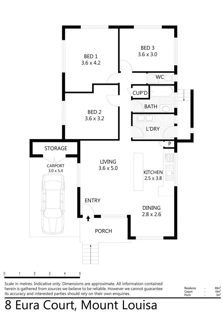 Floorplan of Homely house listing, 8 Eura Court, Mount Louisa QLD 4814