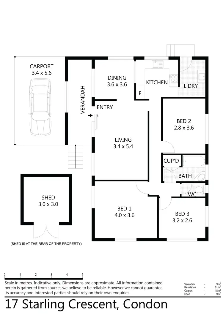 Floorplan of Homely house listing, 17 Starling Crescent, Condon QLD 4815