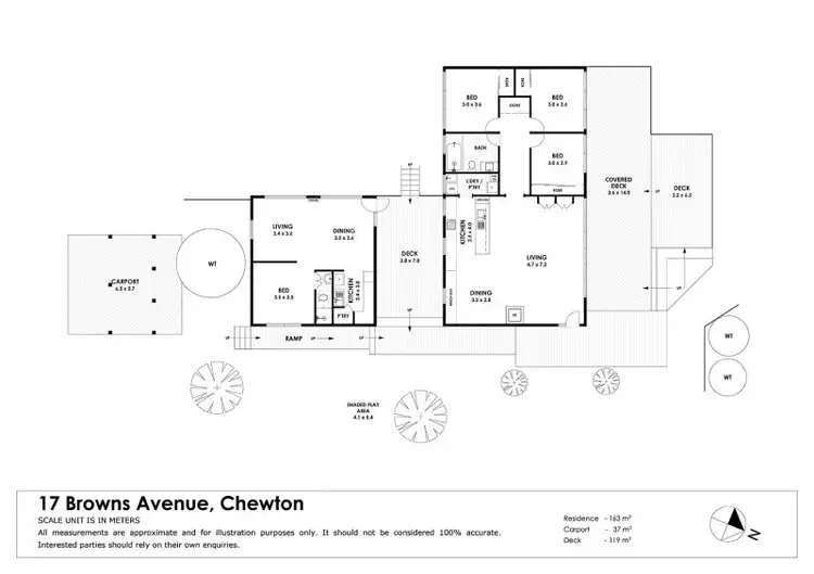 Floorplan of Homely house listing, 17 Browns Ave, Chewton VIC 3451