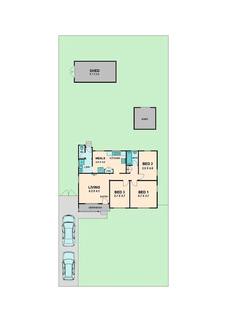 Floorplan of Homely house listing, 7 Clarke Street, Seymour VIC 3660
