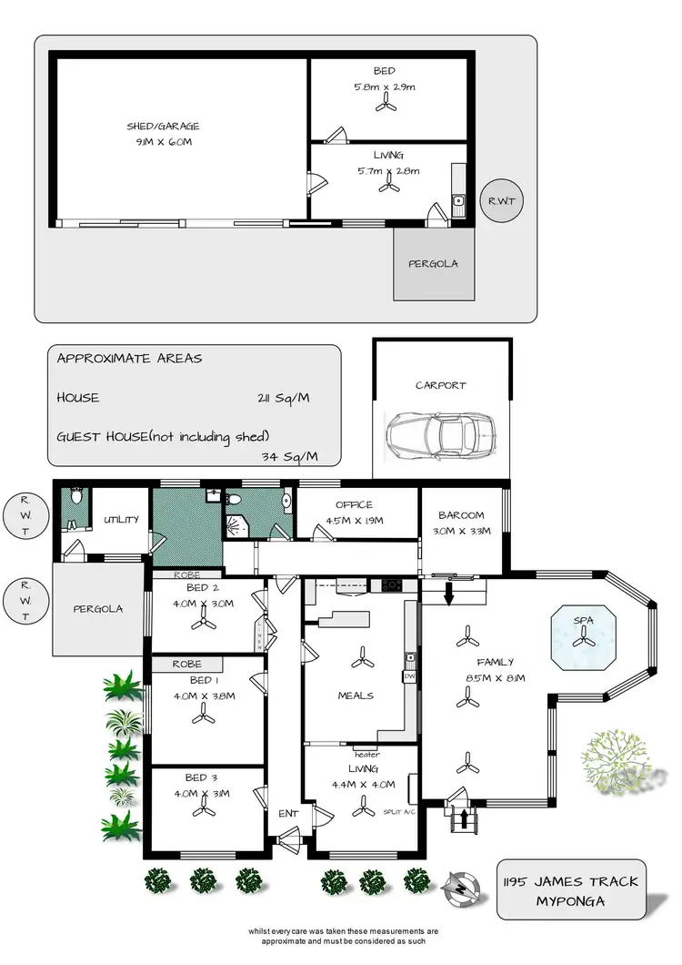 Floorplan of Homely rural property listing, 1195 James Track, Myponga SA 5202