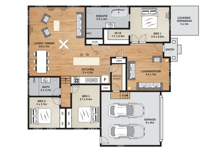 Floorplan of Homely house listing, 21 Palmer Avenue, Ocean Shores NSW 2483