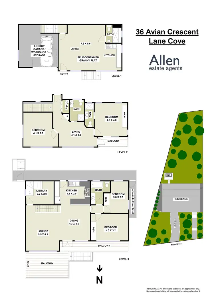 Floorplan of Homely house listing, 36 Avian Crescent, Lane Cove NSW 2066