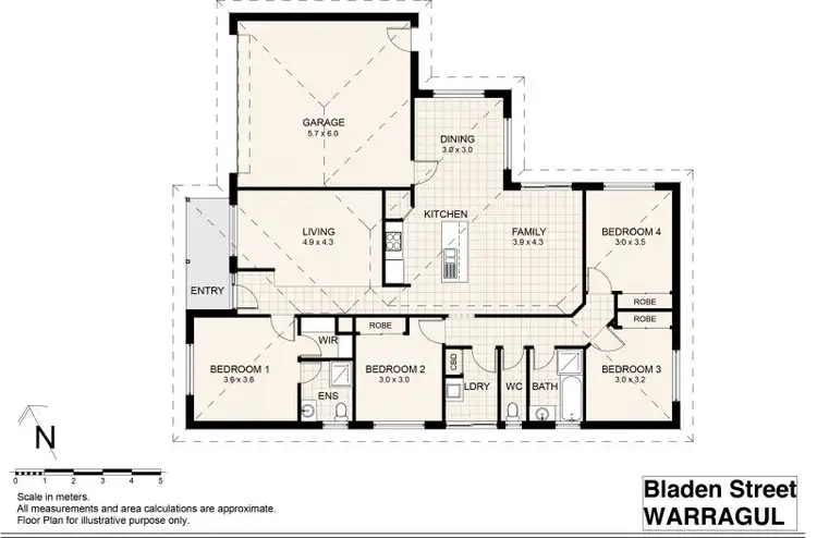 Floorplan of Homely house listing, 25 Bladen Street, Warragul VIC 3820