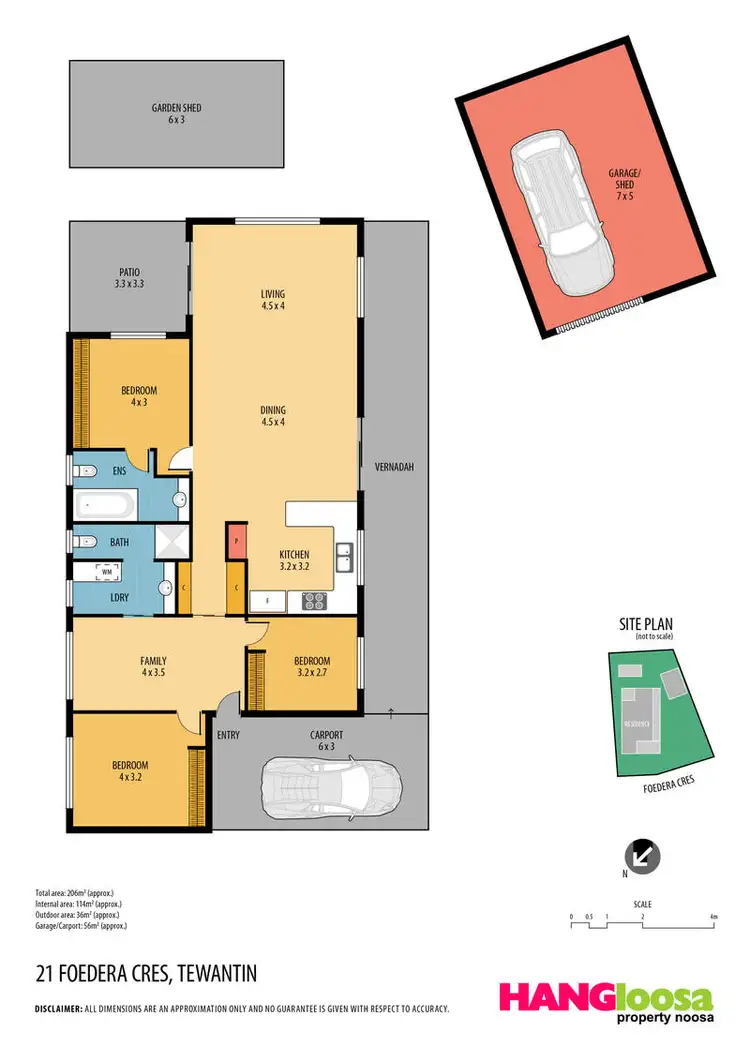 Floorplan of Homely house listing, 21 Foedera Crescent, Tewantin QLD 4565