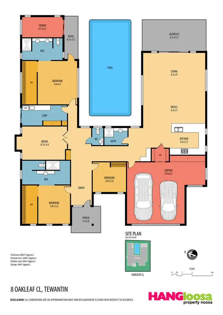 Floorplan of Homely house listing, 8 Oakleaf Close, Tewantin QLD 4565