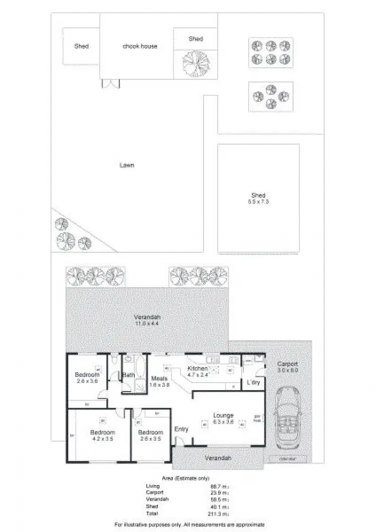 Floorplan of Homely house listing, 65 Oxford Street, Port Noarlunga South SA 5167