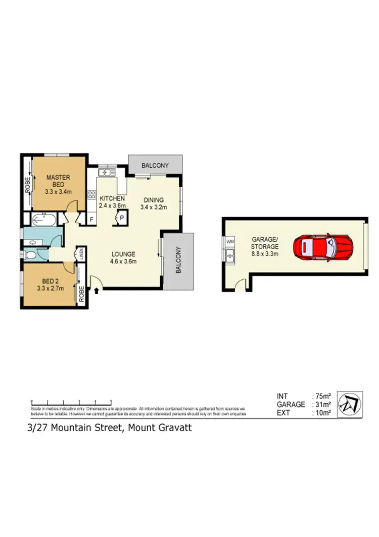 Floorplan of Homely unit listing, 3/27 Mountain Street, Mount Gravatt QLD 4122